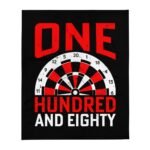 Darts Fleece Blanket one hundred and eighty