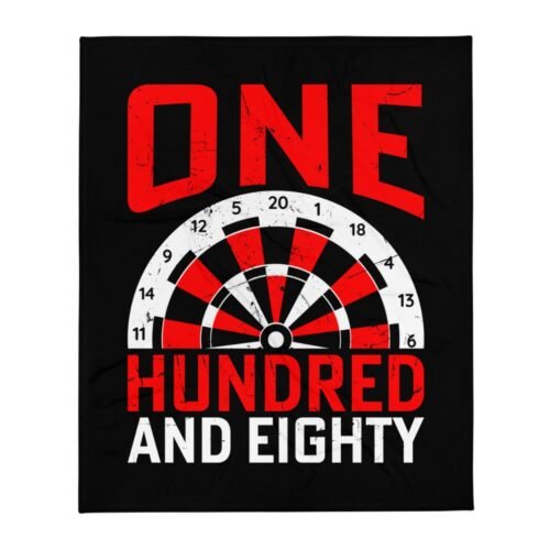 Darts Fleece Blanket one hundred and eighty