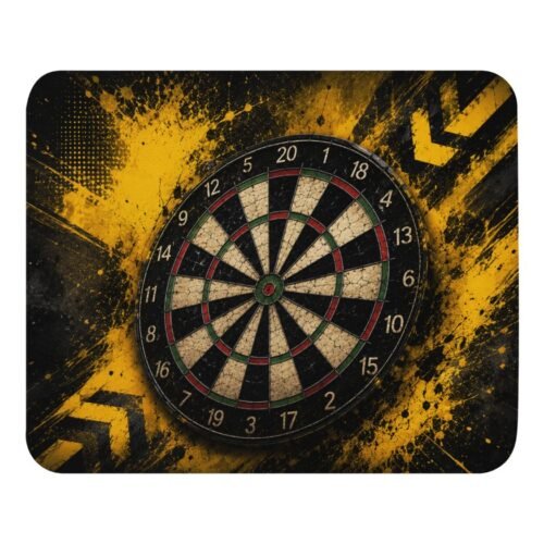 Darts Mouse Pad Yellow Black